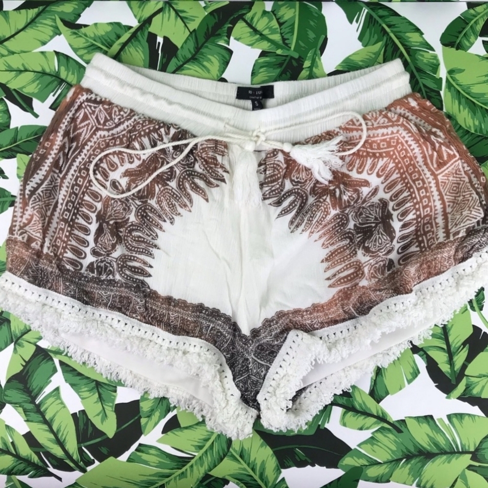 Romeo and juliet boho shorts.